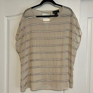 Lane Bryant Sleeveless Sheer Blouse 18/20